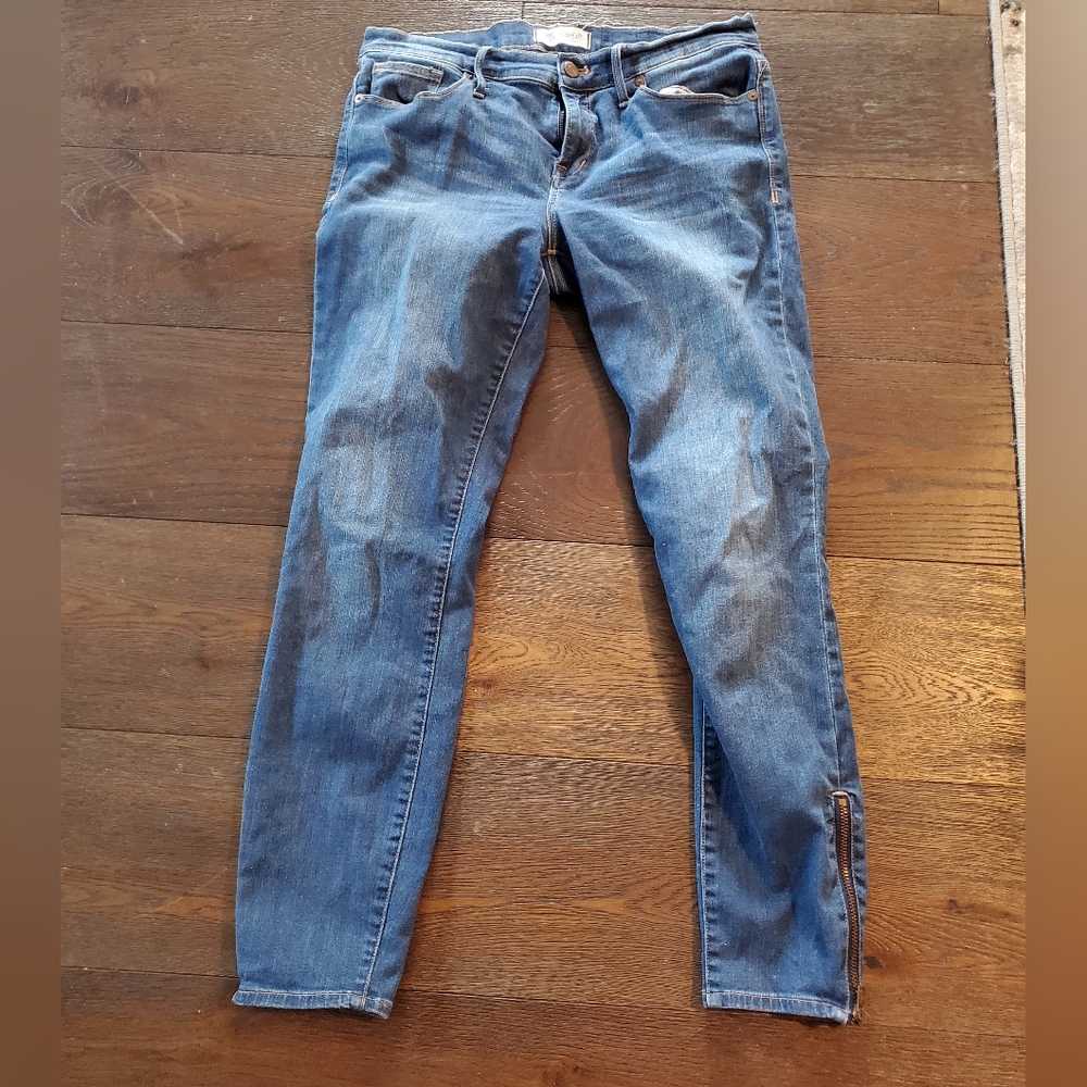 Madewell Skinny Ankle Zip Jeans 30